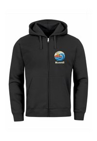 Neverless MIT LOGO-PRINT HAWAII WELLE RETRO MOTIV FASHION STREETSTYLE  - Sweatjacke - schwarz