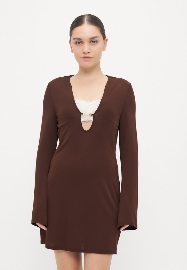 CHEYENNE COVERUP - Beach accessory - java