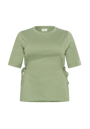 Kaffe Curve KCDANIA - Basic T-shirt - oil green