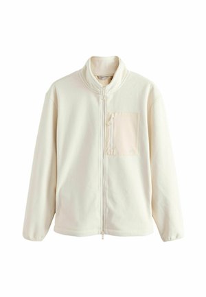 ZIP THROUGH FIT - UTILITY STYLE POLAR  - Fleecejakke - ecru white
