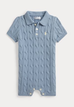 Polo Ralph Lauren, CABLE COTTON POLO SHORTALL - Jumpsuit - vessel blue