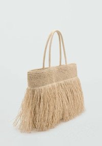 Mango SHOULDER WITH FRINGES - Sac à main - beige