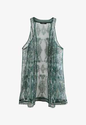 Next SEQUIN COVER-UP - Mellény - khaki green