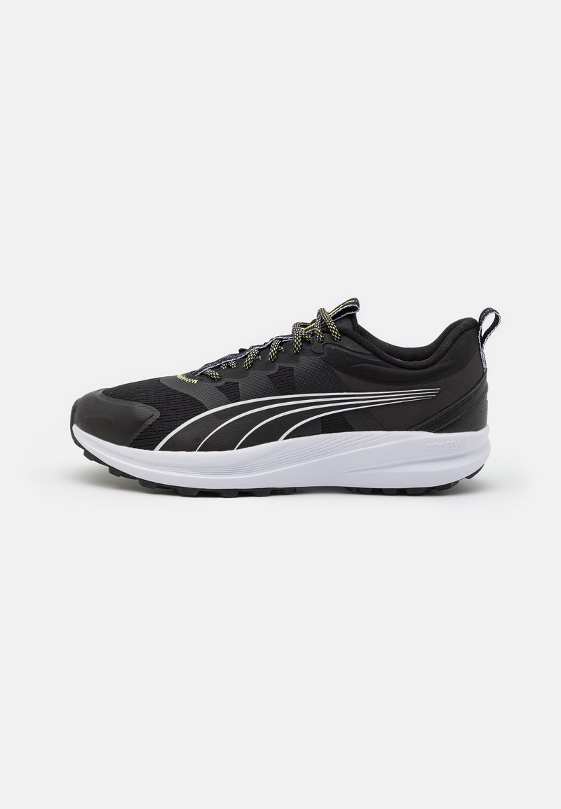Puma REDEEM PRO TRAIL Neutral running shoes black/yellow blaze