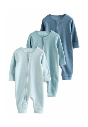 Next REGULAR FIT - TWO WAY ZIP FOOTLESS 3 PACK - Pyjama - blue