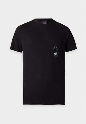 Armani Exchange, EXTRA SLIM - T-shirt basique - black