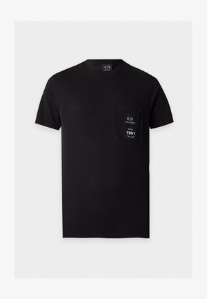 Armani Exchange, EXTRA SLIM - Βασικό μπλουζάκι - black