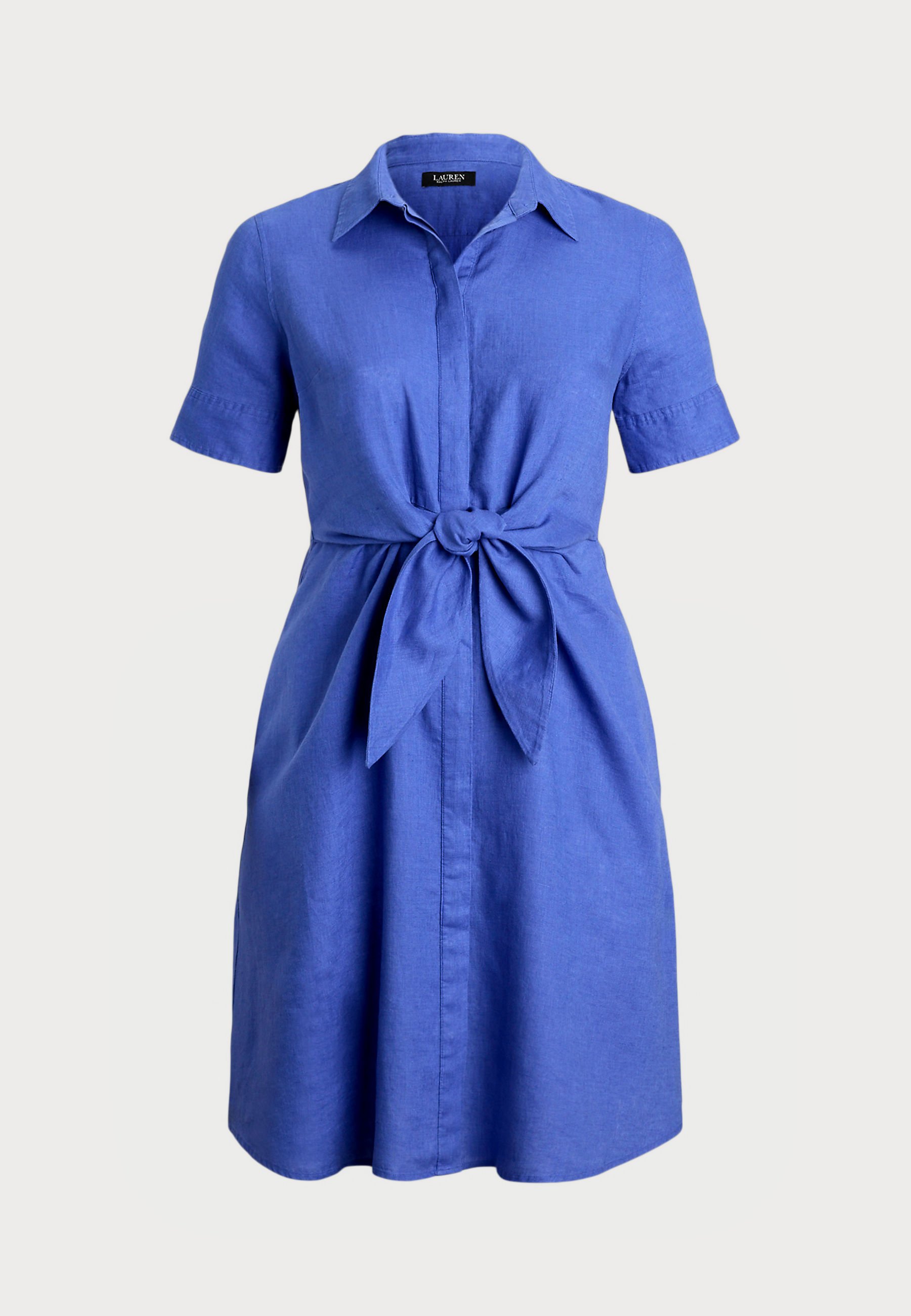 lauren ralph lauren tie front shirtdress