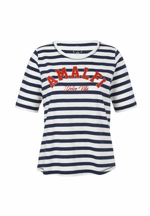 Print T-shirt - dunkelblau