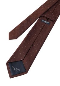 Hackett London CLASSY TINY DOT - Cravatta - burgundy red