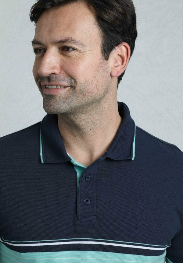 SUNBURY STRIPED - Polo shirt - aqua marine3