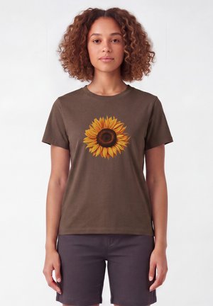 watapparel, SONNENBLUME - T-Shirt print - mocha