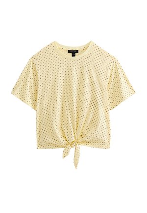 New Look, POLKA DOT TIE FRON - T-shirt con stampa - orange yellow pattern
