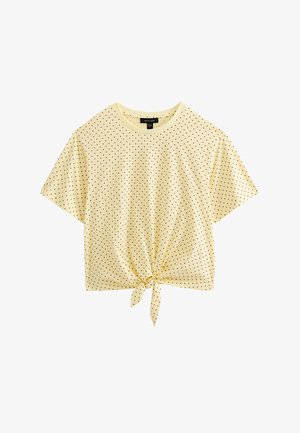 New Look, POLKA DOT TIE FRON - T-shirt con stampa - orange yellow pattern
