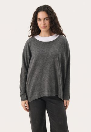 TILA - Jumper - dark grey melange