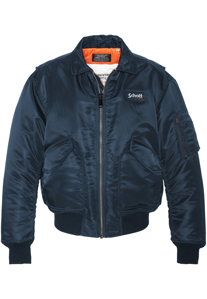 Schott BLOUSON PILOTE CWU ÉCO RESPONSABLE - Overgangsjakke - marine
