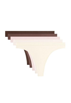5 PACK SEAMLESS SOFT TOUCH - Tanga - tan