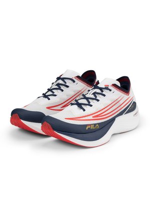 ASTATINE - Road running shoes - white fila navy