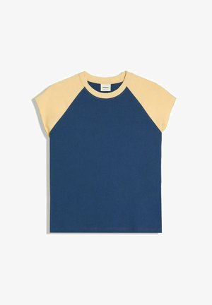 Bershka, RALAN WORKER - TSHIRT - T-Shirt print - royal blue
