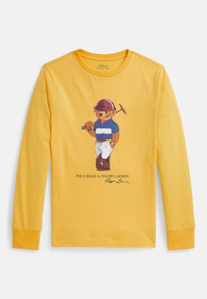 POLO BEAR COTTON LONG-SLEEVE TEE 7-14Y - Bluză cu mânecă lungă - bear chrome yellow