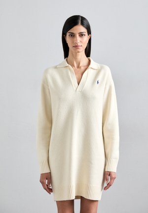 DRESSES - Strickkleid - authentic cream