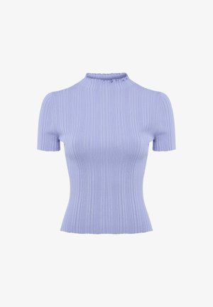 HUGO, HUGO STRICKSHIRT SARPHAPILK - T-shirt basic - flieder