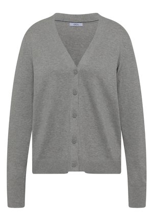 Cecil, CARDIGAN MIT V-NECK UND KNOPFLEISTE - Cardigan - mineral grey melange
