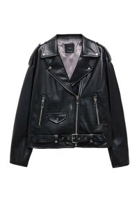 Mango Giacca in similpelle - black