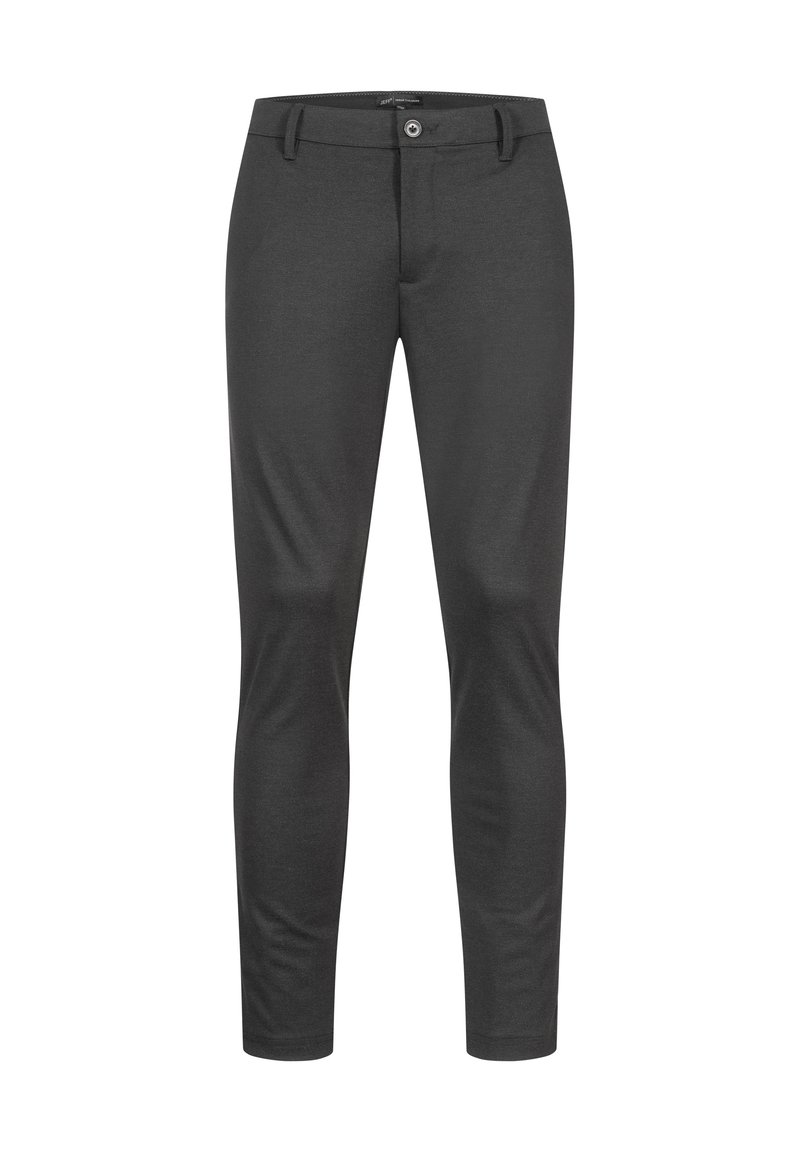 Jeff MAX - Chino - mini herringbone/gemêleerd zwart - Zalando.be