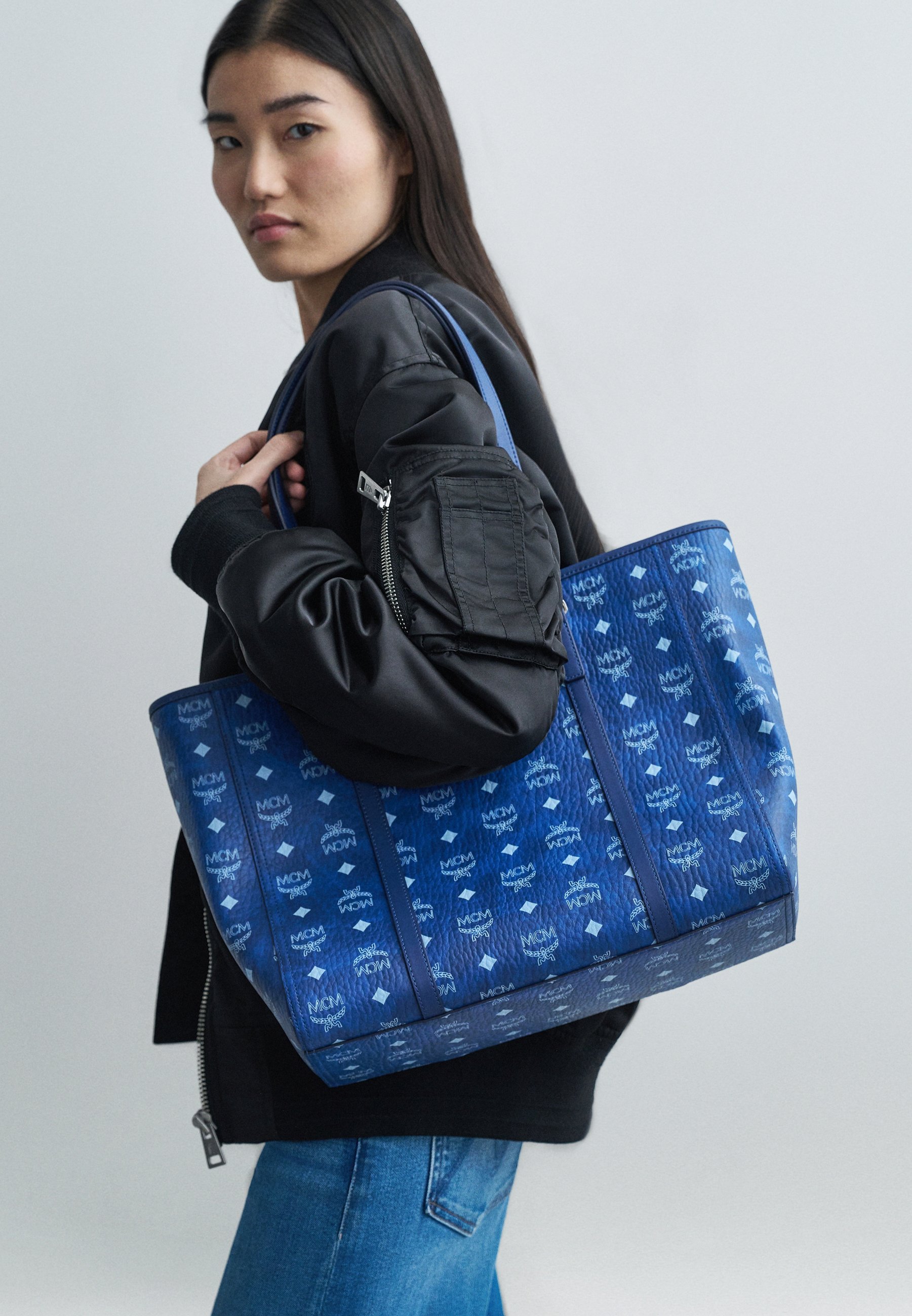 MCM TONI SHOPPER - Tote bag - blue - Zalando.co.uk
