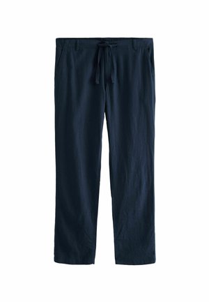 Next DRAWSTRING REGULAR FIT - Hlače chino - navy blue