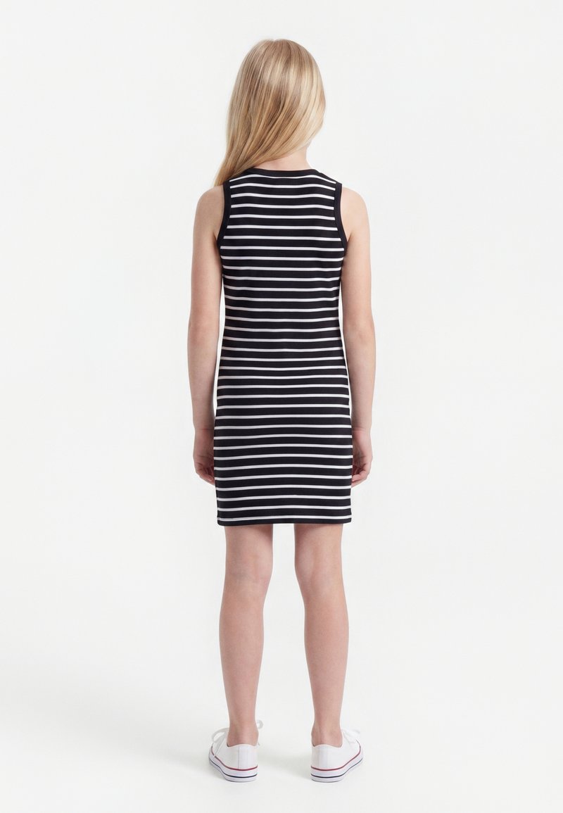 black lace dress celebrity Large Black Stripe Maxi Dress – DAISY DAYDREAM