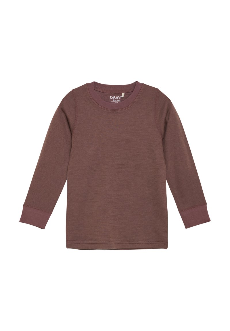 CeLaVi LONG SLEEVES - Bluse - marron