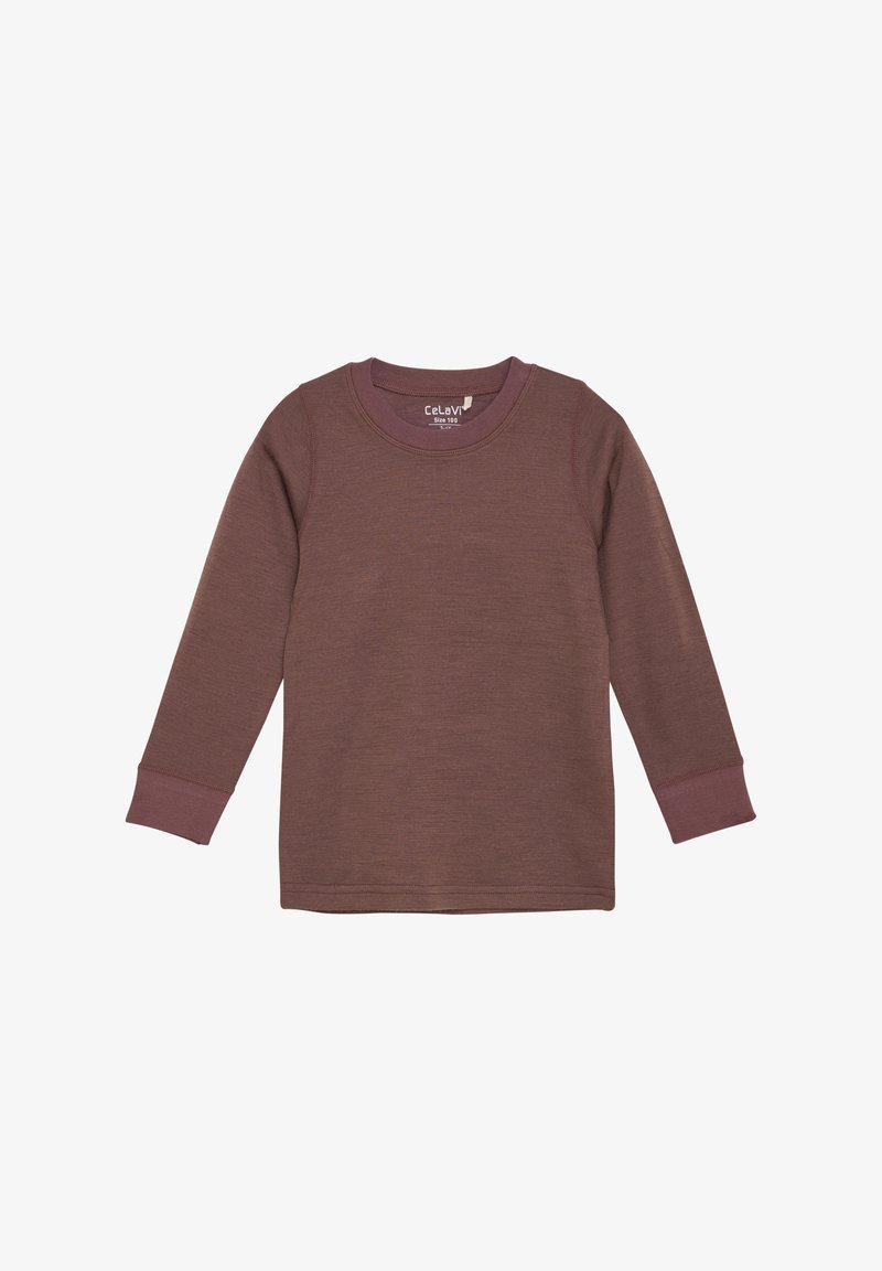 CeLaVi LONG SLEEVES - Bluse - marron