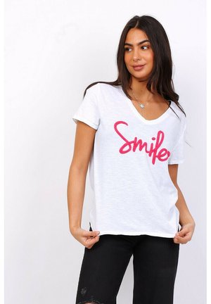 SOLE Made in Italy SMILE - T-shirt imprimé - pink