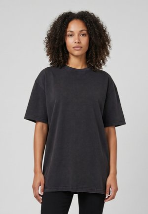 Urban Classics, LADIES OVERSIZED ACID WASH TEE 2-PACK - T-shirt basique - black softsalvia