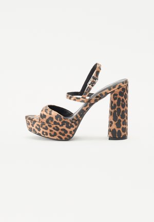 FIERCEE - High heeled sandals - brown