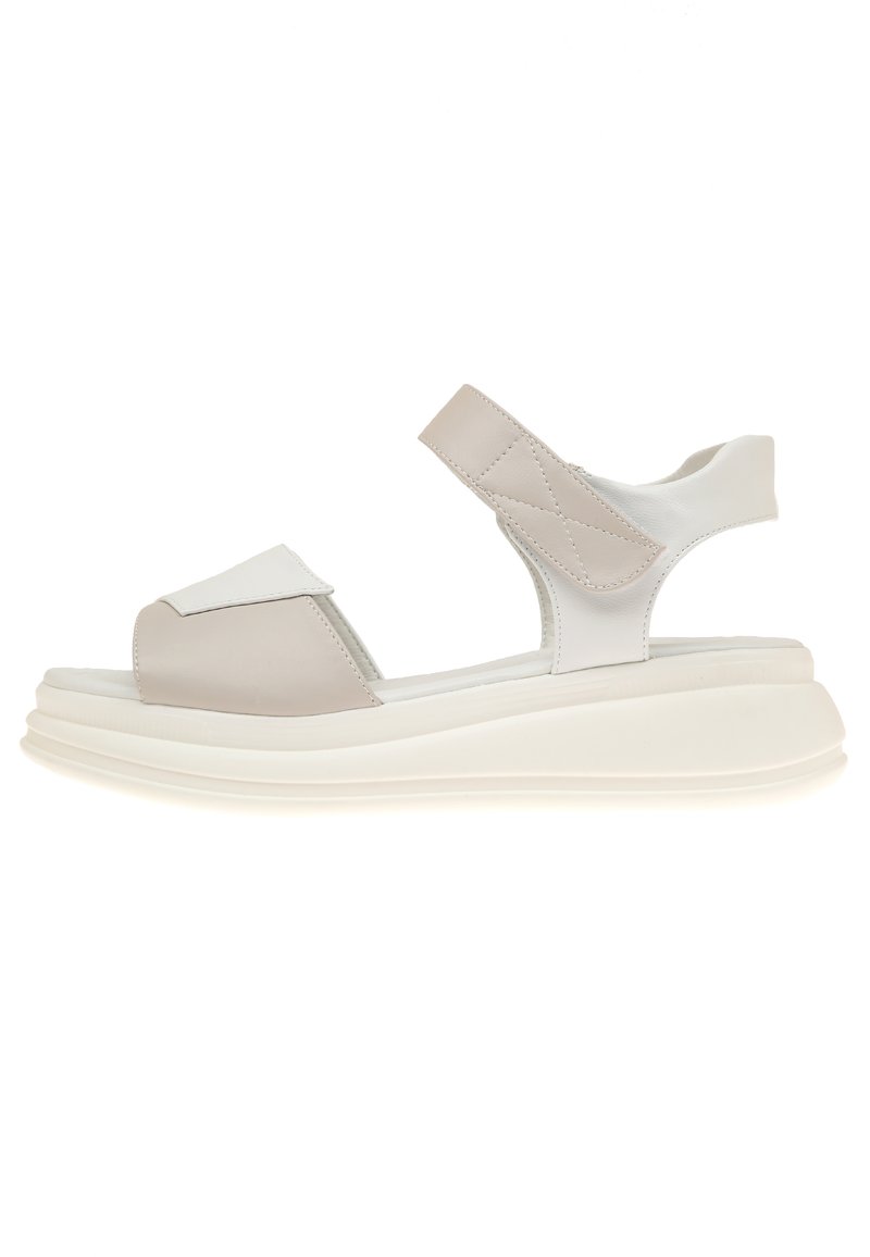 Damen Sneaker | Cesare Gaspari Riemensandalette beige/white/beige - JI07559 Damen Sneaker | Cesare Gaspari Riemensandalette beige/white/beige - JI07559