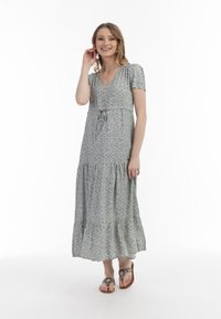 usha Rochie maxi - wollweiss mehrfarbig