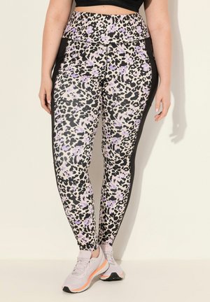 LEOPARD PRINT QUICK DRYING  - Tights - black