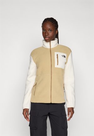 The North Face YUMIORI FULL ZIP - Fleece jacket - khaki stone/white dune/utility brown