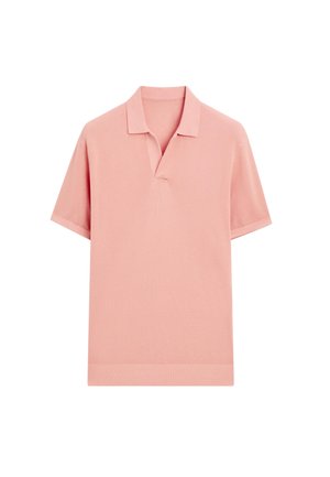 Massimo Dutti LIGHTWEIGHT V-NECK - Poloshirts - pink