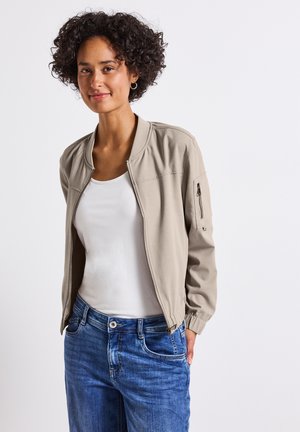 IM MELANGE-LOOK - Zip-up sweatshirt - beige