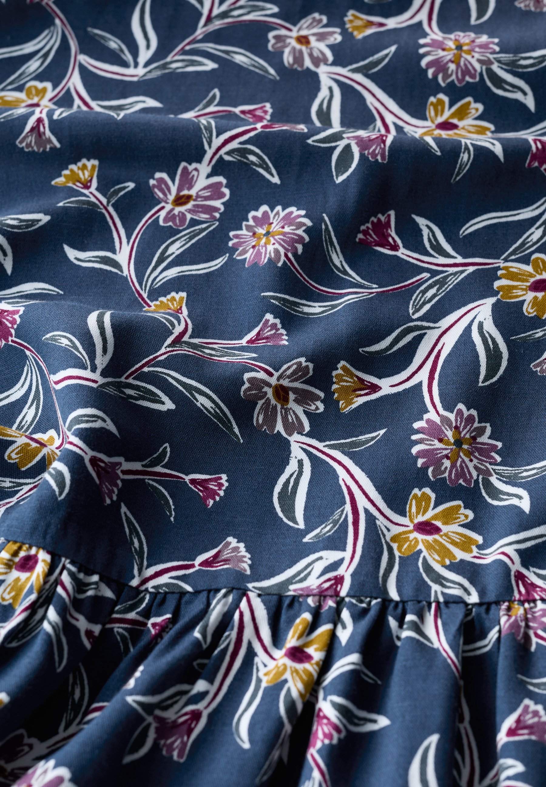 Jupe Courte Seasalt Coton Bio Rouge à Fleurs, Longueur Genou, Femme (neuf Avec Défaut)