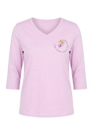 Ulla Popken, Camiseta de manga larga - dusty rose