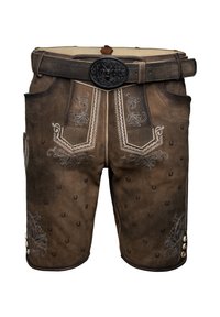 Krüger Dirndl HARVEY MIT GÜRTEL - Nahkahousut - braun