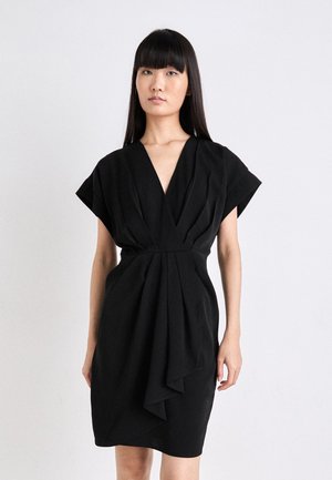 DOLMA NECK DRAPE DRESS - Freizeitkleid - black