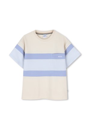 MET KORTE MOUWEN - T-shirt imprimé - vanille