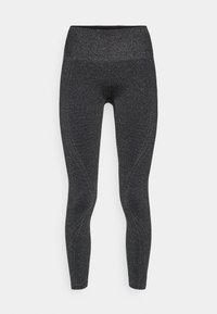 SEAMLESS HIGH WAISTED LEGGING - Tights - black sparkle