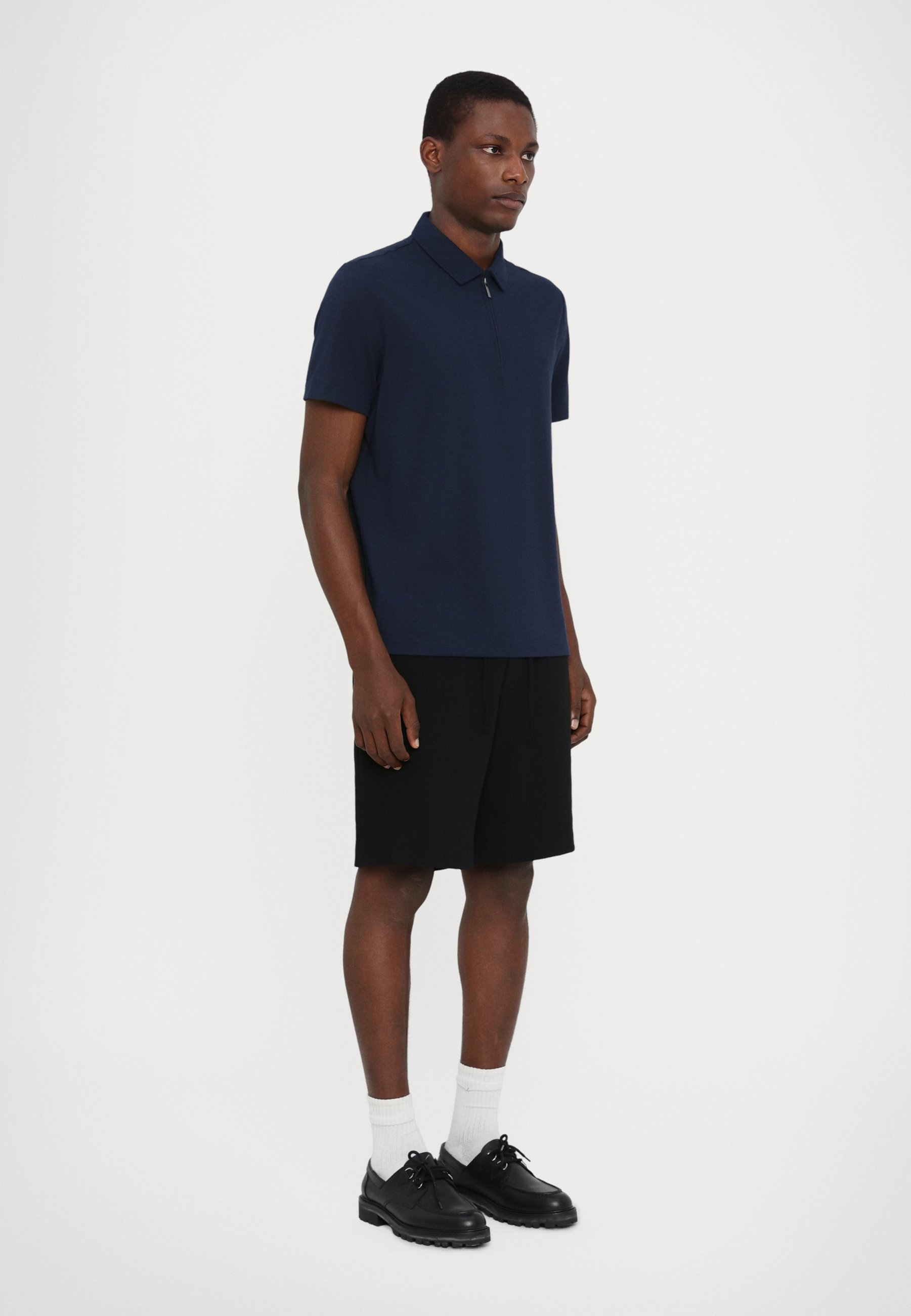 Michael Kors SLEEK ZIP - Polo shirt - midnight/dark blue - Zalando